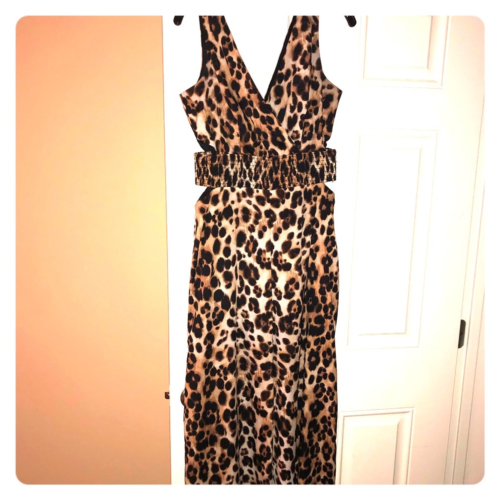 Bebe Leopard jumpsuit